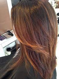 Dark Root With Copper Ends Straight Raleigh Nc Perfect Hair Hair Long Hair Styles