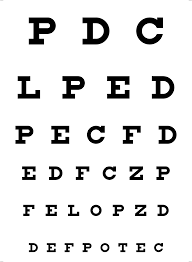 Eye Chart Sample Free Download