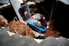 a sinkhole at the corvette museum the