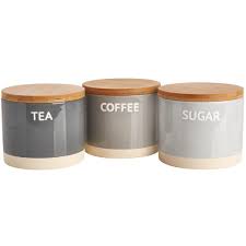 Gbp prices are indicative, correct euro pricing is shown in the checkout. Wilko Set Of 3 Grey Canisters Wilko