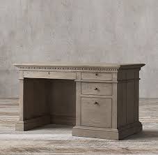 Rh S St James 55 Desk Evoking The Architectural Classicism Of Turn Of The Century Design St James Is Grand In Both Sca In 2020 Desk Home Office Decor Diy Furniture