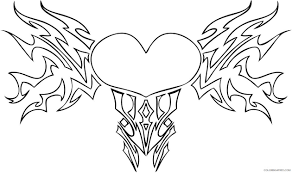 Aztec tribal coloring pages to color, print and download for free along with bunch of favorite this particullar coloring image dimension is around 600 pixel x 596 pixel with approximate file size for. Heart Coloring Pages Love Tribal Coloring4free Coloring4free Com