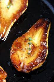Roasted Pears With Balsamic And Honey Recipe Pear Recipes Roasted Pear Fruit Recipes