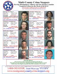 MONTGOMERY COUNTY JAIL BOOKINGS FOR 6/29/19