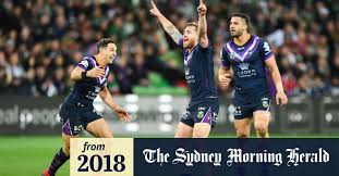 Munster's kick is a good one down the sideline and it finds touch. Out Of Cooper Cronk S Shadow Cameron Munster Relives Clutch Drop Goal
