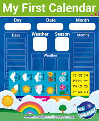 Magnetic My First Calendar And Weather Chart