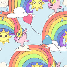 Vettoriale Vector Pattern Senza Soluzione Di Continuita Colorati Pattern Colorati Unicorni Colorati Illustrazione Image 84548790