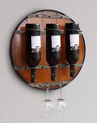 Round metal wine rack, holds 7 standard sized bottles, 14 without handle, wine bottle storage, bronze finish, wrought iron thethriftycorgi 5 out of 5 stars (1,416) $ 44.00. Pin On Wine Racks