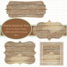New Rustic Wood Frames Clip Art For By Graphicdesignbytara On Etsy Rustic Wood Frame Clip Art Frame Clipart