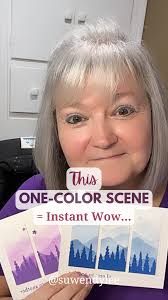 Have you ever made a scenic card with just one ink color?, In today’s reel,  I’m showing how to take one ink color, a blending brush, and a few simple  shapes to build a scene that feels calm, creative, ...