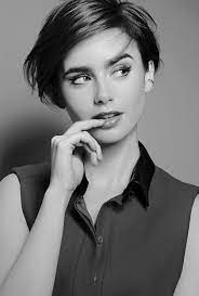 Lily Collins Tumblr Lily Collins Short Hair Lilly Collins Hair Sassy Hair