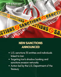 The US government ratcheted up pressure on Tehran on Tuesday, imposing  sanctions on 35 entities and individuals for their roles in Iran's shadow  banking sector, and threatened sanctions against banks doing business