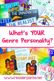 These Genre Personality Posters Complement My Popular What S Your Genre Personality Quiz Available On Tpt A G Reading Incentives Book Genres Genrefication