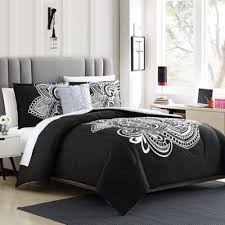 Black And White Twin Xl Comforter Set Devin 3 Piece Reversible Twin Twin Xl Comforter Set Black White Products In 2019 Comforter Sets Comforters Bed