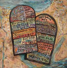Lowest price in 30 days. The Ten Commandments Art Print By Jen Norton