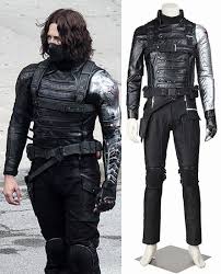 Captain America The Winter Soldier Bucky Barnes Cosplay Costume Winter Soldier Costume Winter Soldier Cosplay Marvel Costumes