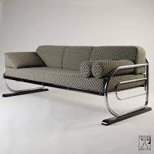 Tubular Steel Couch Daybed In Aeronautic Streamline Design By Zeitlos Berlin Stainless Steel Furniture Furniture Sofa Bed Design