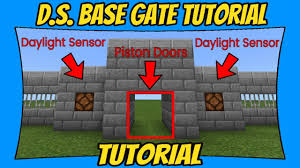 How do i use it to make a fire wall for enemies? Daylight Sensor Base Gate W Lights Tutorial Minecraft Bedrock Edition Mcpe Youtube