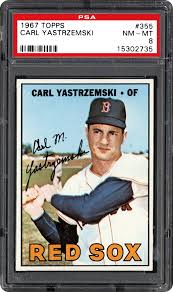 1998 topps stars rookie reprints autographs #5. Carl Yastrzemski Card Values Psa Collector Guide Psa Blog