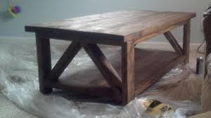 I walk you through the process step by step! Rustic X Coffee Table Ana White