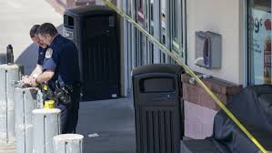 The shooting happened just before 11.30 am inside offices upstairs from the shopping floor. Qwcv2uux5jb02m