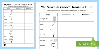 Classroom Hunt First Day Back Primary Resources