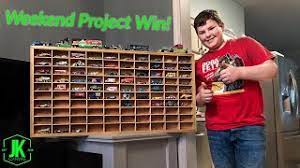 Another diy display case for your essential oil collection (or other stuff suitable) Easy To Make Diy Hot Wheels Display Idea Youtube