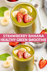 This Creamy Refreshing Strawberry Spinach Smoothie Is Packed With Heal Strawberry Spinach Smoothie Strawberry Spinach Smoothie Recipes Spinach Smoothie Recipes
