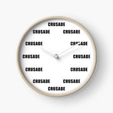 Crusade Clocks Redbubble