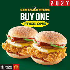 Nasi lemak is something every singaporean can savour anytime of the day, including late night supper. Mcdonald S June Special Buy One Get One Free Nasi Facebook