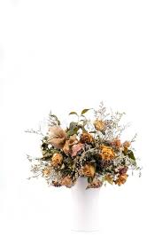 Eucalyptus leaves, banksia, cotton flower ,gold palm, pampas grass and ruscus leaves. Dried Flowers In White Vase Stock Photo Image Of Green Plant 129784744