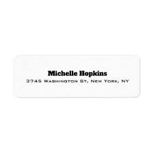 Black And White Label Ideas Bold Text Modern Plain Elegant Trendy Black White Label Zazzle Com Black And White Style Black And White White Label