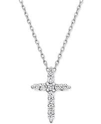 For white gold necklaces in sydney, perth, adelaide, brisbane and sunshine coast, you can't go past shiels. Macy S Diamond Cross Pendant Necklace 1 4 Ct T W In 14k White Gold Reviews Necklaces Jewelry Watches Macy S