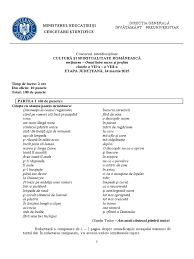 Perioada interbelică numită şi « epoca de aur » a fost momentul de vârf al dezvoltării culturii naţionale. Men 2015 Subiect Cultura Si Spiritualitate Vii Viii