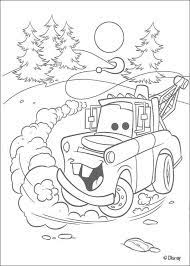 Mater Cars Christmas Monster Truck Coloring Pages Disney Coloring Pages Birthday Coloring Pages