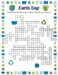 They're equally good for kids learning how to spell, for adults wanting to stimulate their mind, or for senior citizens looking to keep their minds sharp. Earth Day Crossword Puzzle Worksheets Teaching Resources Tpt