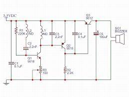 The lc circuit, the proximity sensor, output led and the buzzer. Simple Metal Detector Module