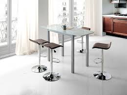 Ventajas de elegir una mesa alta para tu cocina. Mesa De Cocina Alta Extensible Sintra Cristal Blanco Pi 025a Www Regaldekor Com