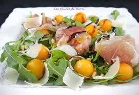 Salade De Chevre Chaud Au Lard Melon Et Jambon De Parme Les Delices De Mimm En 2020 Salade De Chevre Chaud Recettes De Cuisine Chevre Chaud
