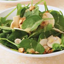 Spinatsalat Mit Kartoffeldressing Rezept Spinat Salat Kartoffeldressing Spinat