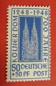 August 1956, wurde der kölner dom feierlich wiedereröffnet. Briefmarken Sammeln In Deutschland