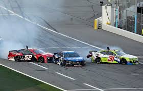 Pit road safety has become a major focus of nascar officials in recent years since the 1990 atlanta journal 500, where the rear tire changer for melling racing was killed in a pit road crash. Menard Starts Big One Late In Daytona 500 Wrlh