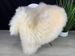 Xxl Beautiful Natural Cream Yellow White Sheepskin Rug Pelt Etsy White Sheepskin Rug Sheepskin Rug Leather Seat Covers