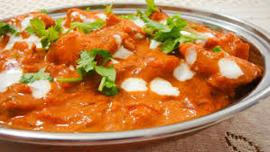 Butter chicken or murgh makhani (pronounced mʊrg ˈmək.kʰə.ni) is a curry of chicken in a spiced tomato, butter and cream sauce. Karim S Butter Chicken Gastroman