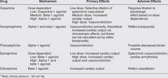 Most Common Vasopressor Drugs Used To Treat Neurogenic Shock And Download Table