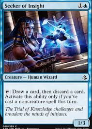 If you want to know how to say insight in french, you will find the translation here. Seeker Of Insight Akh Mtg Card