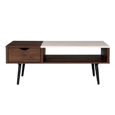 47 width x 23 depth x 18.5 height Tapered Leg Mid Century Modern Storage Coffee Table Saracina Home Target