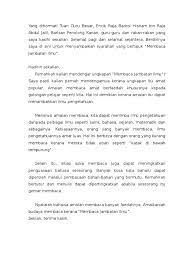 Pengajaran yang bertujuan untuk membantu pelajar. Syarahan Membaca Jambatan Ilmu