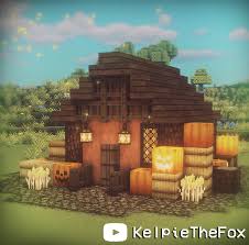 This can be used as a gui. Pumking Spice Cottagecore Mincraft Tiny Cottage Autumn Halloween House Kelpie The Fox Minecraft Cottage Cute Minecraft Houses Minecraft Houses