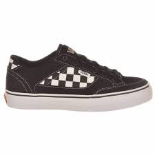 Vans Brasco Black/White/Checkerboard YOUTH Skate Shoes - Kid's Skate Shoes  from Native Skate Store UK